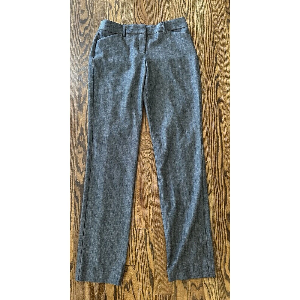Express Editor Slim Low Rise Stretch‎ Chino Pants Herringbone Black Size 2L EUC